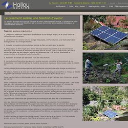 Panneaux solaires Comores - Hallou Solaire