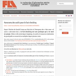 Panorama des outils pour le fact-checking - FLA Consultants