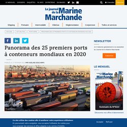 Panorama des 25 premiers ports à conteneurs mondiaux en 2020