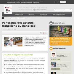 Panorama des acteurs franciliens du handicap