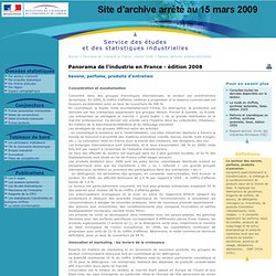 Sessi - Panorama de l'industrie en France 2008 : Savons, parfums, produits d'entretien
