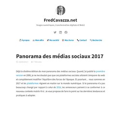 Panorama des médias sociaux 2017