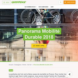 Panorama Mobilité Durable 2018