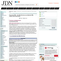 Panorama XML : des Web Services aux dialectes XML métiers (Seconde partie)