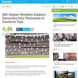 360-Degree Wembley Stadium Panorama Gets Thousands of Facebook Tags