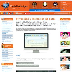 Privacidad Online.net - PantallasAmigas : Por un uso seguro y saludable de Internet, la telefonía móvil y los videojuegos - Por una ciudadanía digital responsable