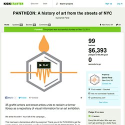 PANTHEON: A history of art from the streets of NYC by Daniel Feral