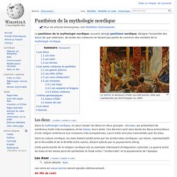 Panthéon de la mythologie nordique