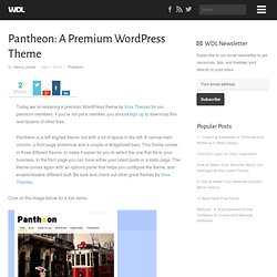 Pantheon: A Premium WordPress Theme