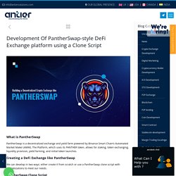 Develop DeFi Exchange like PantherSwap