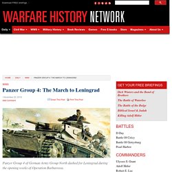 Panzer Group 4: The March to Leningrad