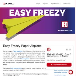 Learn how to make Easy Freezy paper plane design!