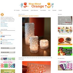 DIY cut-paper candle holders