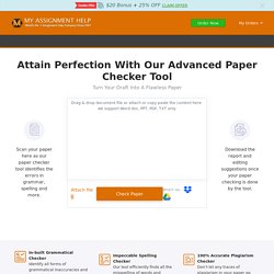 Paper Checker Online - 24*7 Ready to Review Your Paper