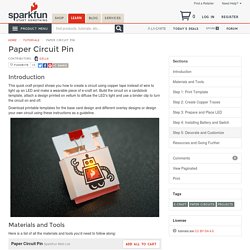 Paper Circuit Pin