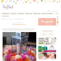 DIY Tissue Paper Flower Garland