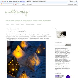 Paper Lanterns (with LED lights)