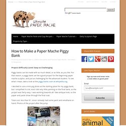Paper Mache Piggy Bank