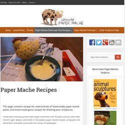 Paper Mache Recipes