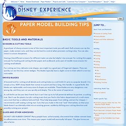 Paper Model Building Tips