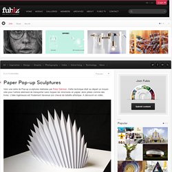 Paper Pop-up Sculptures