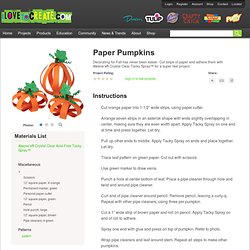 Paper Pumpkins