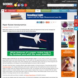 Paper Rocket Aerodynamics