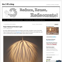 Paper Starburst Pendant Light