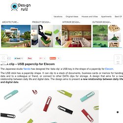 DATA clip – USB paperclip for Elecom on DesignRulz