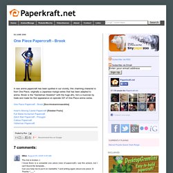 One Piece Papercraft - Brook ~ Paperkraft.net - Free Papercraft, Paper Model, & Papertoy