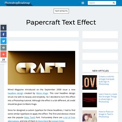 Papercraft Text Effect - (Private Browsing)