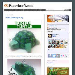 Turtle Turtle Paper Toy