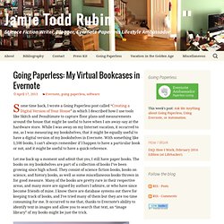 My Virtual Bookcases in Evernote