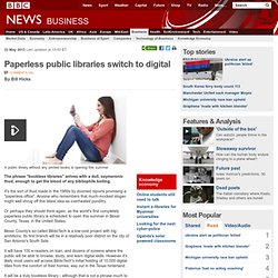 Paperless public libraries switch to digital