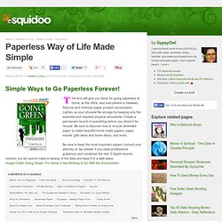 Paperless Way of Life Made Simple