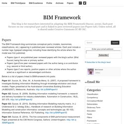 Papers - BIM Framework