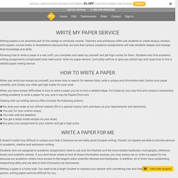 Write my Paper – Paperstime Paper Writing Service