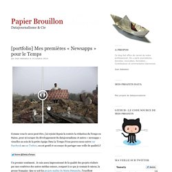 Papier Brouillon : Data journalisme and co