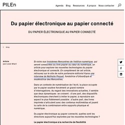 Du papier électronique au papier connecté