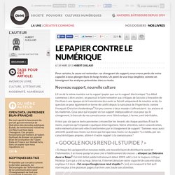 Papier vs numérique (OWNI)