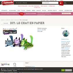 DIY: Le chat en papier - papier + scrapbooking sur DaWanda