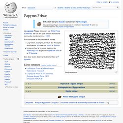 Papyrus Prisse