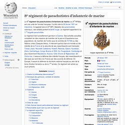 8e régiment de parachutistes d'infanterie de marine