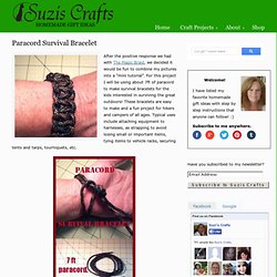 Paracord Survival Bracelet Suzi's Crafts