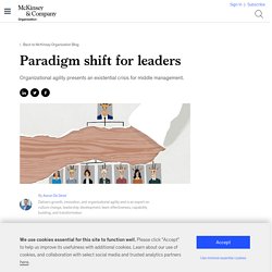 Paradigm shift for leaders