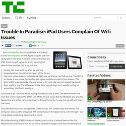 Trouble In Paradise: iPad Users Complain Of Wifi Issues