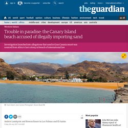 Trouble in paradise: the Canary Island beach accused of illegally importing sand