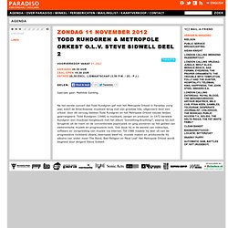 Todd Rundgren & Metropole Orkest o.l.v. Steve Sidwell deel 2