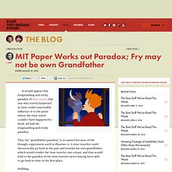 MIT Paper Works out Paradox; Fry may not be own Grandfather