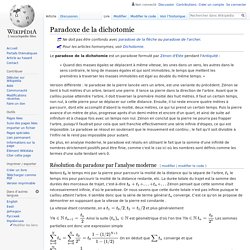 Paradoxe de la dichotomie